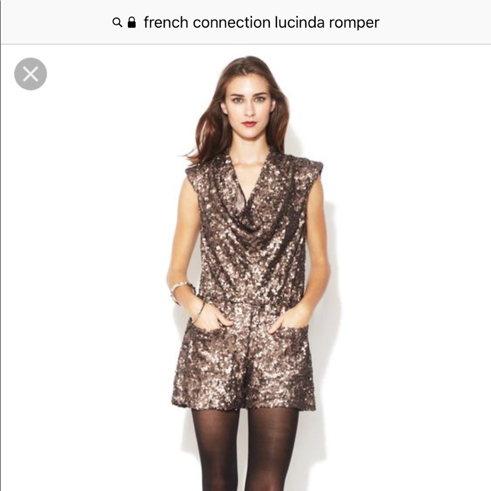 NWT French Connection Lucinda Sequin Romper